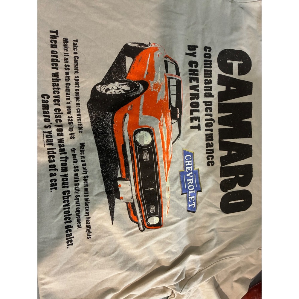 General Motors Camaro T-Shirt XL Tan